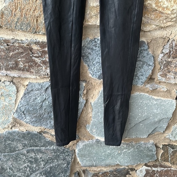 Spanx High Waisted Faux Leather Leggings in Black Size Small - Picture 6 of 9